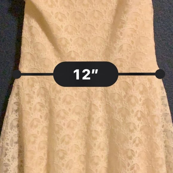 Easel Cream Lace Dress Size Large - Picture 7 of 8